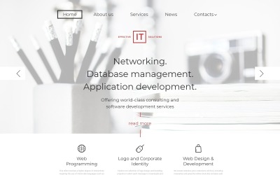 Reszponzív Effective IT Solutions WordPress Theme WordPress sablon 58454