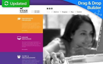 University Moto CMS 3 Template