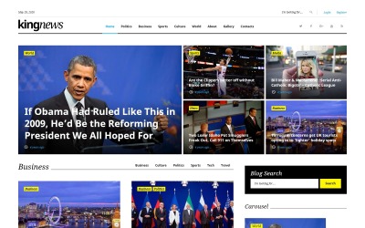 WordPress Theme namens "KingNews" #58404