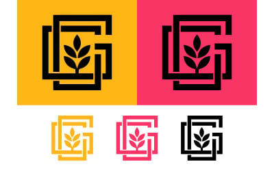 Logo représentant une gerbe de blé entrelacée avec un G carré.