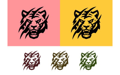Emblema con diseño de logotipo de garra de tigre.