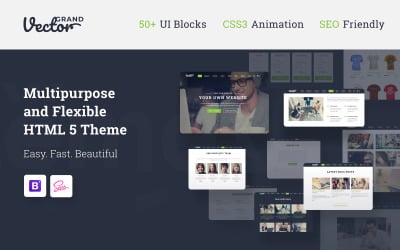 Grand Vector-Web Design Studio HTML5网站模板