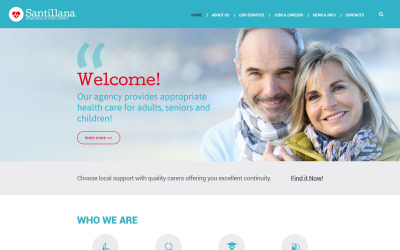 "Home Health Care Agency Drupal Template" thème Drupal #58564