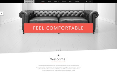 "Interior and Furniture" 响应式Joomla模板 #58598