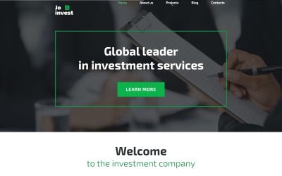 "Jo Invest" Responsive WordPress thema №58591