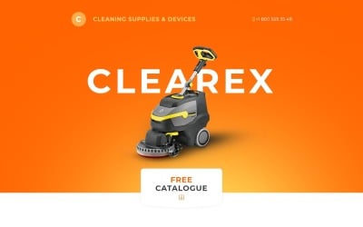 Modelo de página de destino Clearex