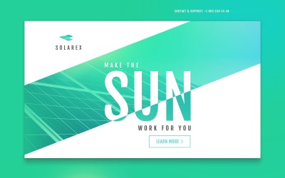 Plantilla Para Página De Aterrizaje Responsive para Sitio de Energía solar #58501
