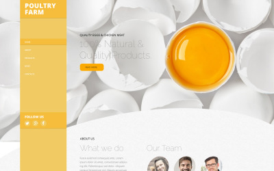 Responsive Poultry Farm Web Sitesi #58532