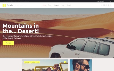 Responsive TripTastic - Travel Blog Wordpress #58562