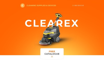 Responsivt Clearex Landing Page-mall #58515