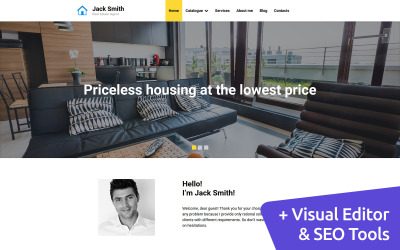 Responsywny szablon Moto CMS 3 Real Estate Agent #58556