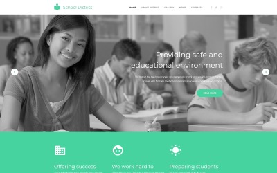 Шаблон адаптивного веб-сайта для образования