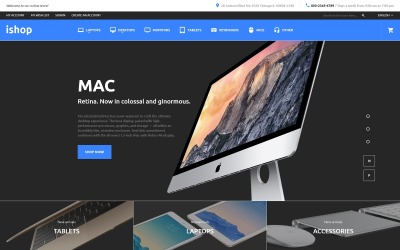 Tema Magento "iShop - Electronic" #58509
