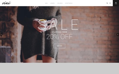 Template Magento Responsive #58585 "Vini - Fashion shop"