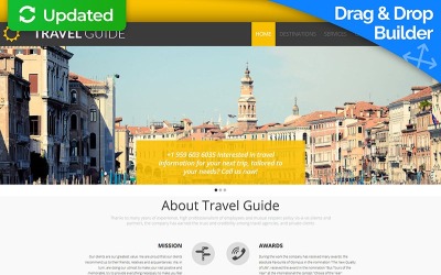 Travel Guide Moto CMS 3 Template Templates Moto CMS 3 №58554