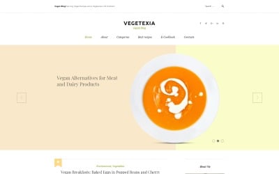 WordPress šablona Vegetariánská restaurace