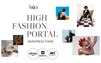 Astics - Tema de WordPress para el portal de alta moda
