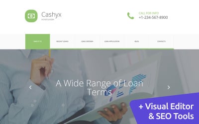 Cashyx - Geschäftskredit Moto CMS 3 Vorlage