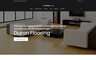 DuronFlooring - Interior &amp; Furniture and Flooring WordPress Theme