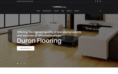 DuronFlooring - Interiör &amp;amp; möbler och golv WordPress-tema
