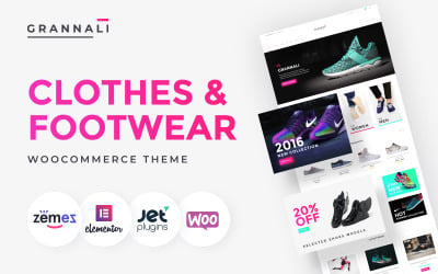 GrannaLi - Tema WooCommerce de roupas e calçados
