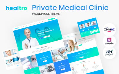 Healtro - Özel Tıp Kliniği WordPress Teması