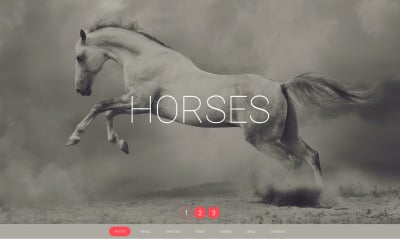 Horse Moto CMS 3 Template