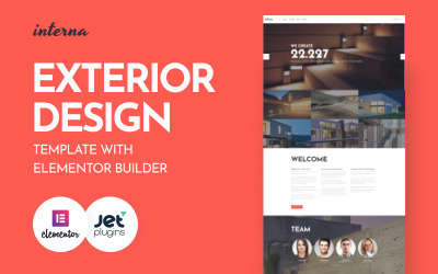 Interna - Külső tervezősablon az Elementor Builder WordPress témával