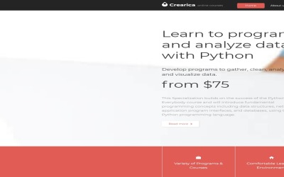 Responsywny szablon Joomla Creatica - Online Courses Responsive Joomla Template #58675