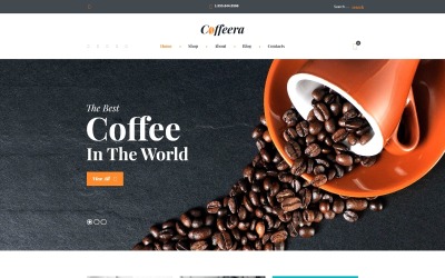 Reszponzív Coffee Shop WooCommerce sablon 58649
