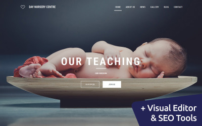 Babysitter Responsive Moto CMS 3 Template