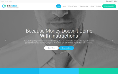 FinVertex Website-sjabloon