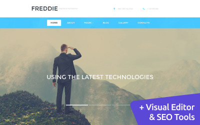 Freddy - Fotoğrafçılık Moto CMS 3 Şablonu