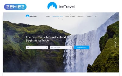 Ice Travel - Modèle de site Web HTML5 classique multipage d&amp;#39;agence de voyage
