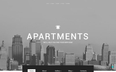 Modelo de site de apartamentos