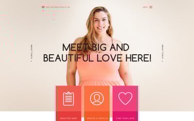 Plantilla de sitio web adaptable para citas