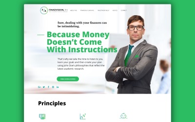 Website sjabloon van FinAdvision Inc