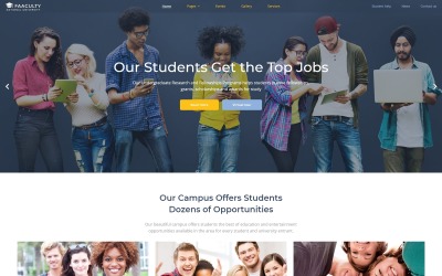Faaculty - University Multipage Modern №58870