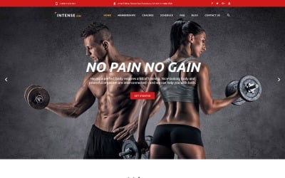 Gym Equipment Website Templates