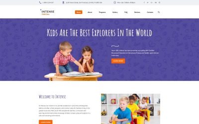 Intensive Kinderbetreuung Website-Vorlage