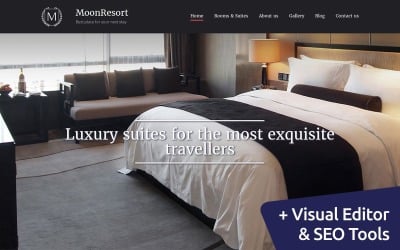 MoonResort - Luxe hotel Moto CMS 3-sjabloon