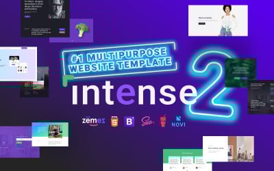 Multipurpose Intense - # 1 HTML Bootstrap webbplats mall