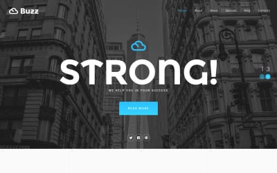 Plantilla de sitio web adaptable del banco