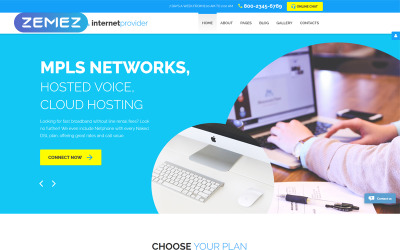 Plantilla Joomla "Internet Provider" #58868