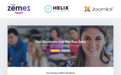 Template Joomla Responsive #58870 "Faaculty - University Multipage Modern"
