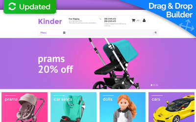 Baby Store MotoCMS Ecommerce Template