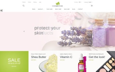 Cosmeton - тема для догляду за шкірою PrestaShop