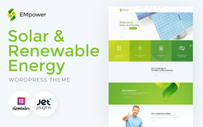EMpower - WordPress тема для сонячної та відновлюваної енергії