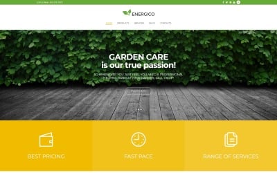 Energico - Thème WordPress réactif pour l'agriculture et le jardin