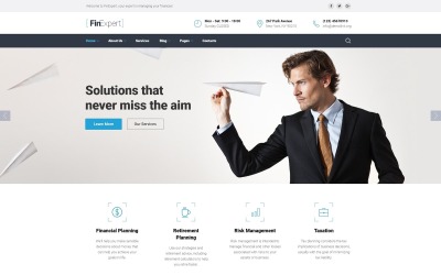 Finansal Danışman Web Sitesi Şablonu